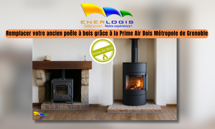 ENERLOGIS remplacer un poele a bois grâce à la prime air bois de la métropole de Grenoble