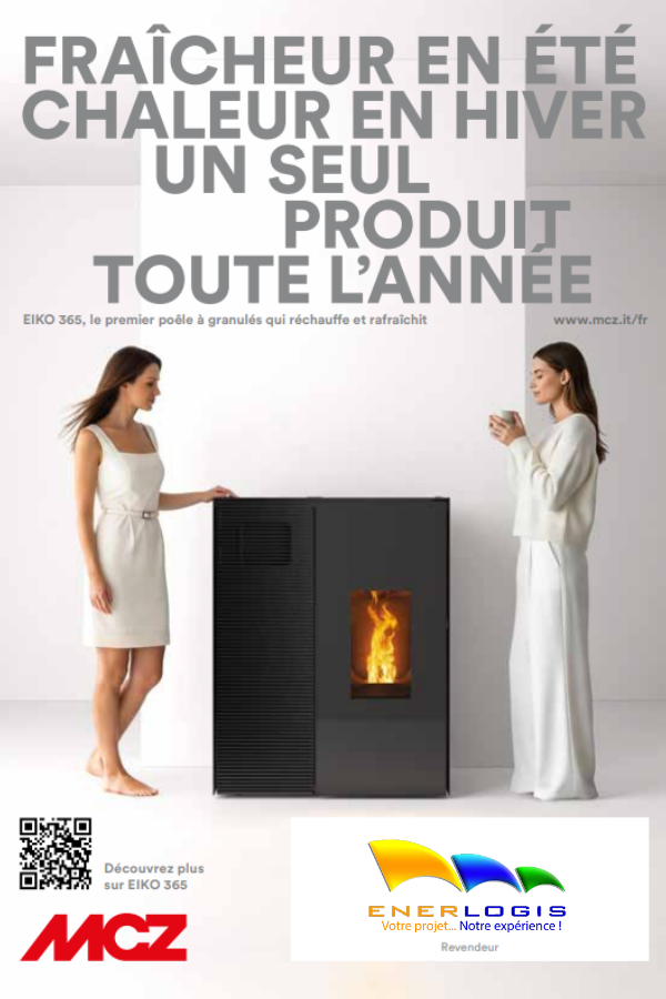 Poêle à granulés climatiseur MCZ EIKO 365 à Grenoble