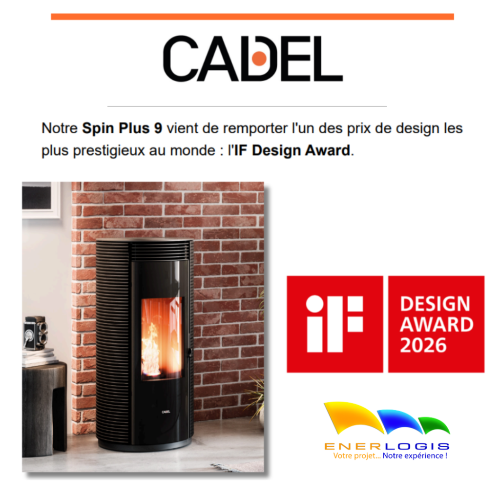 Poêle à granulés design en fonte